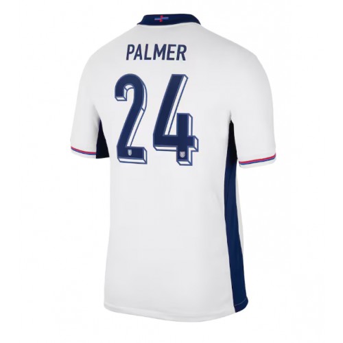 Maglia Calcio Inghilterra Cole Palmer #24 Prima Divisa Europei 2024 Manica Corta
